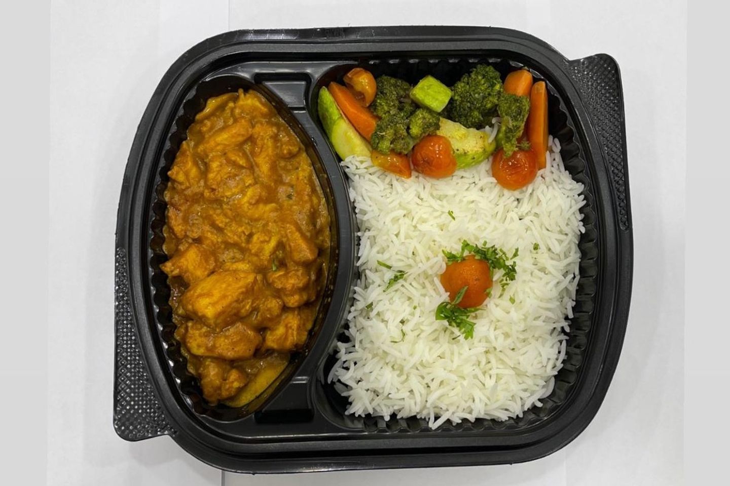 Chicken Curry Meal With White Rice