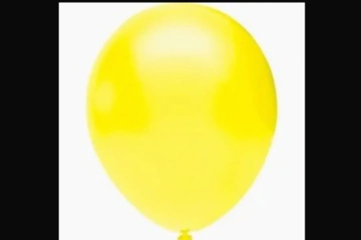 Helium Balloon   Yellow Color