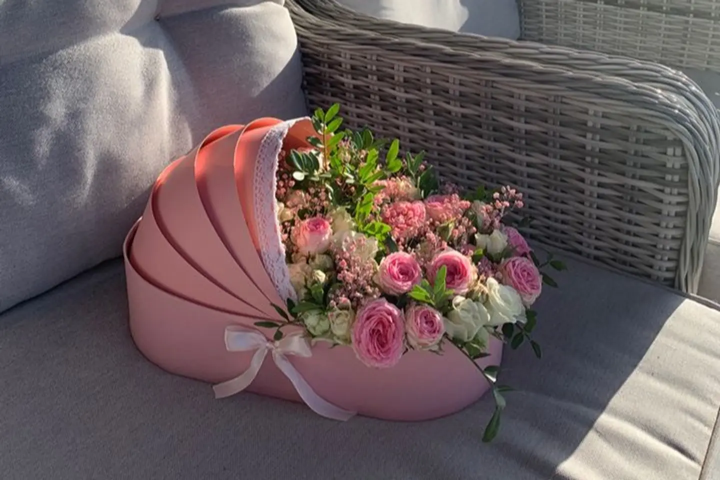 Pink Baby Bed