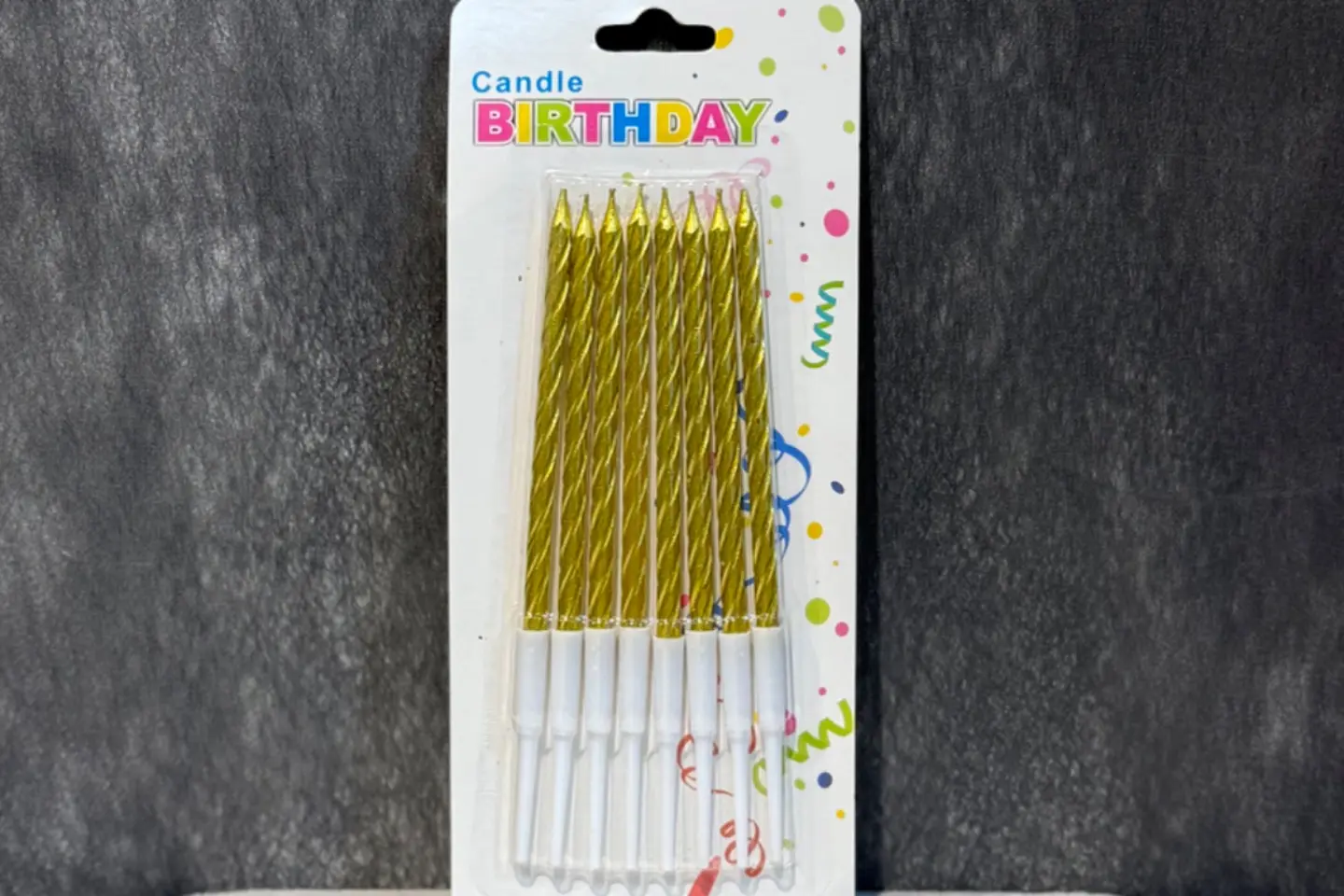 Birthday Candles   Gold