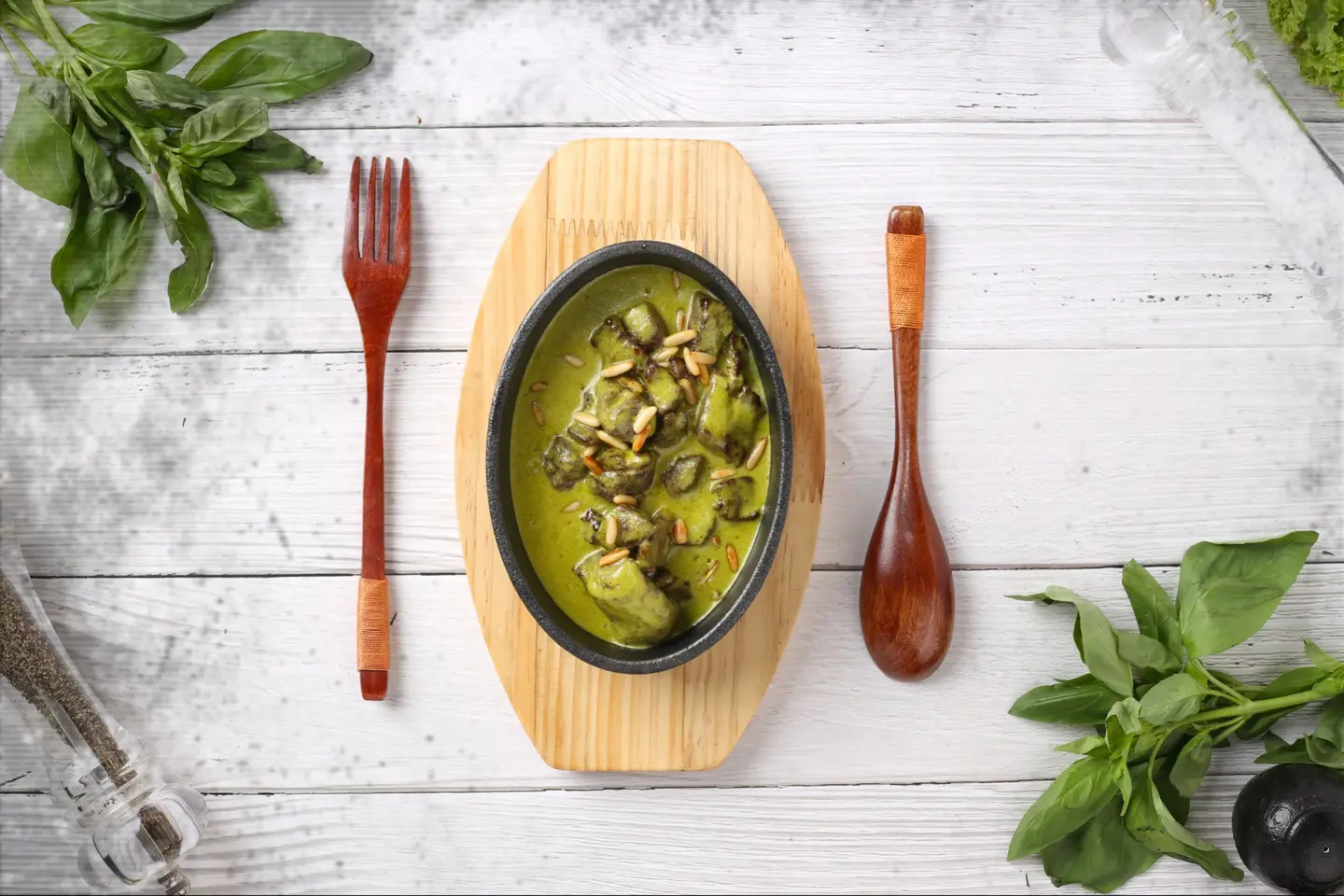 Meat With Pesto
