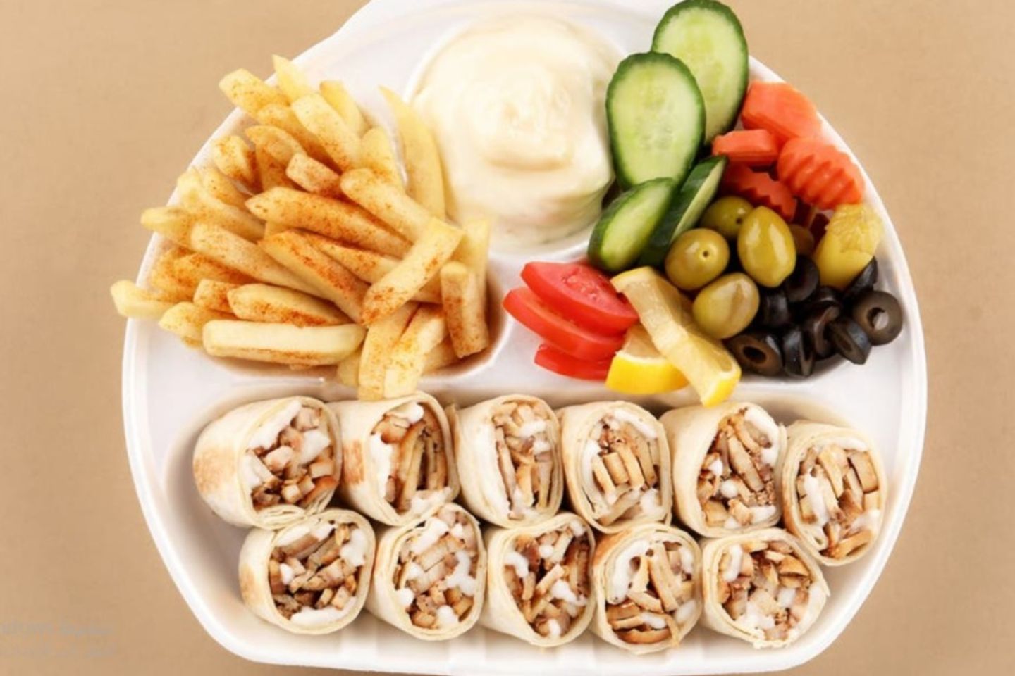 وجبة شاورما عربي