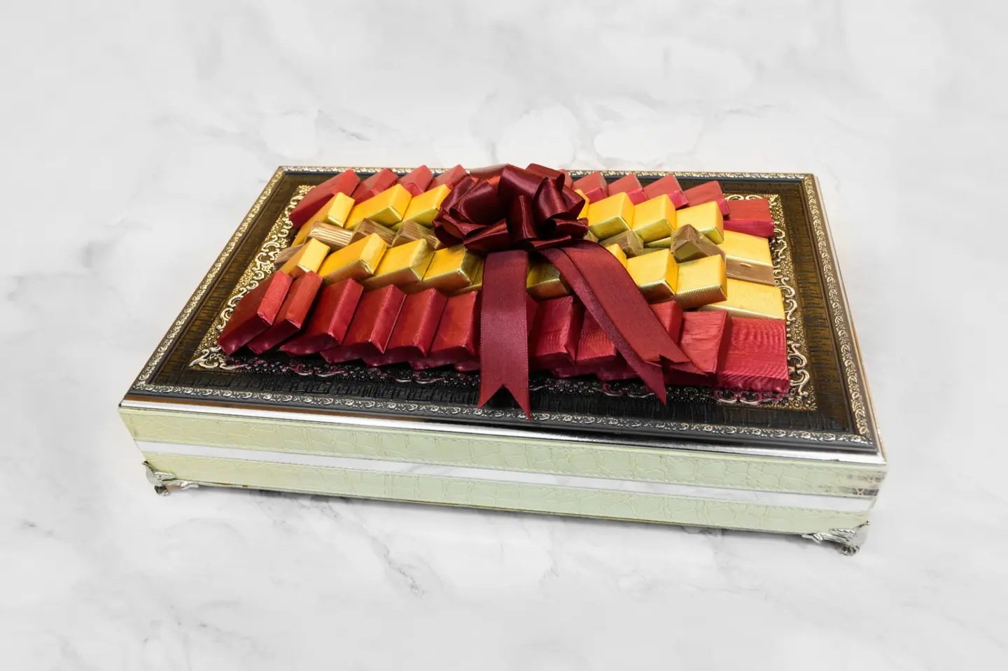 Wrapped Chocolate Leather Frame