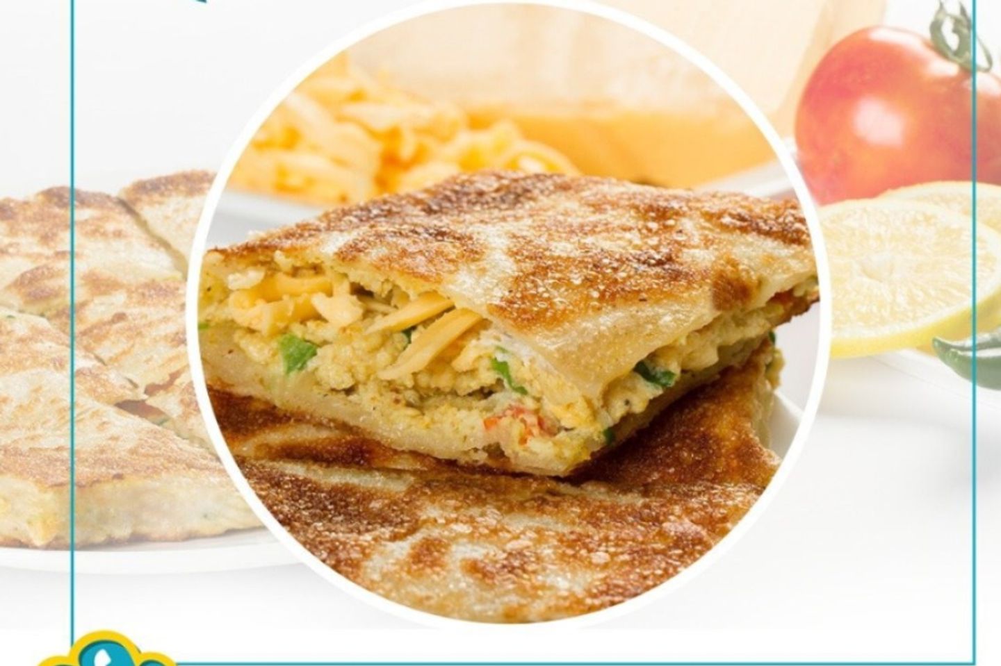 Chicken Mutabaq With Cheddar Cheese