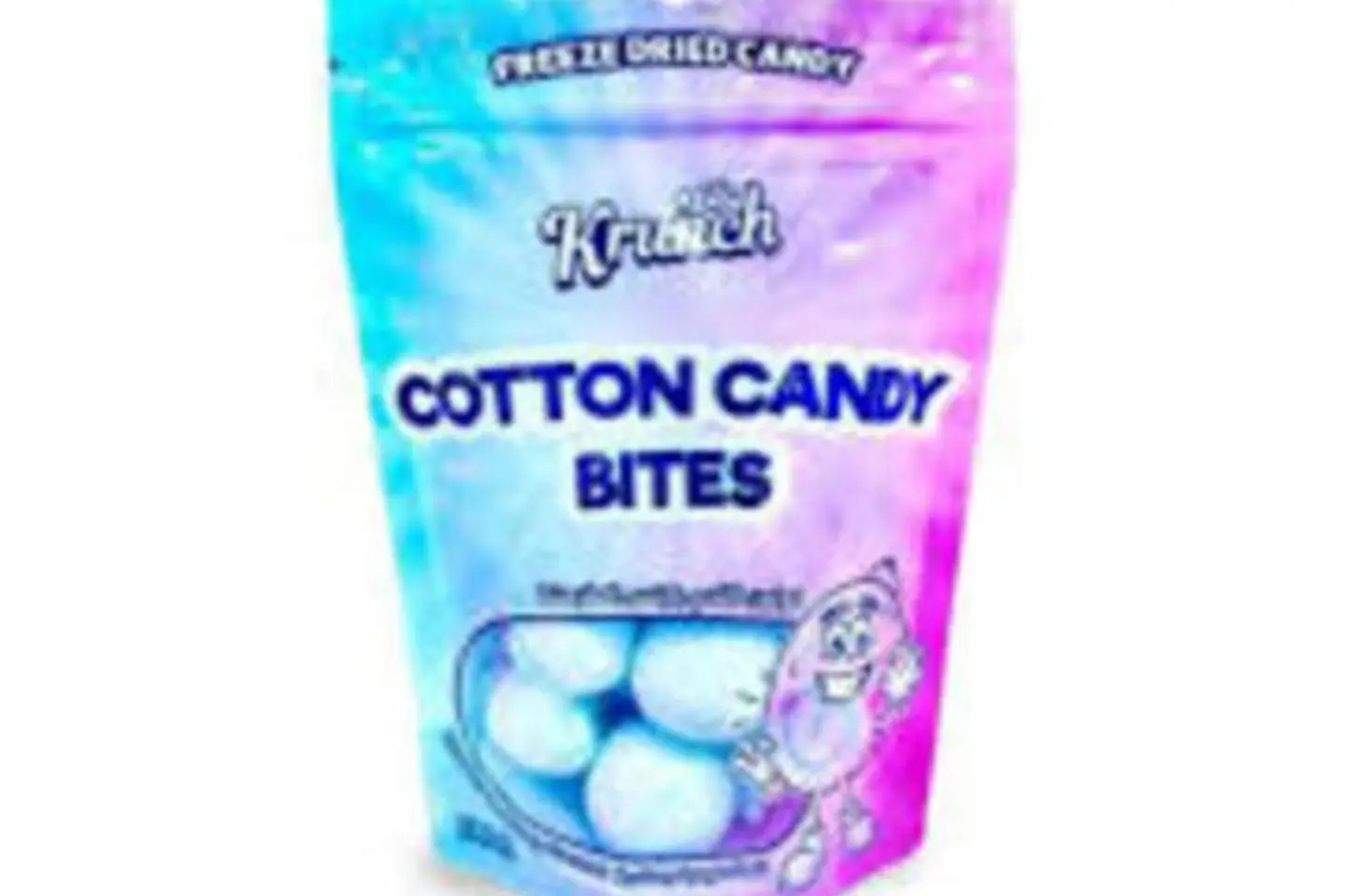 حلوى قطنية مجففة بالتجميد توفي