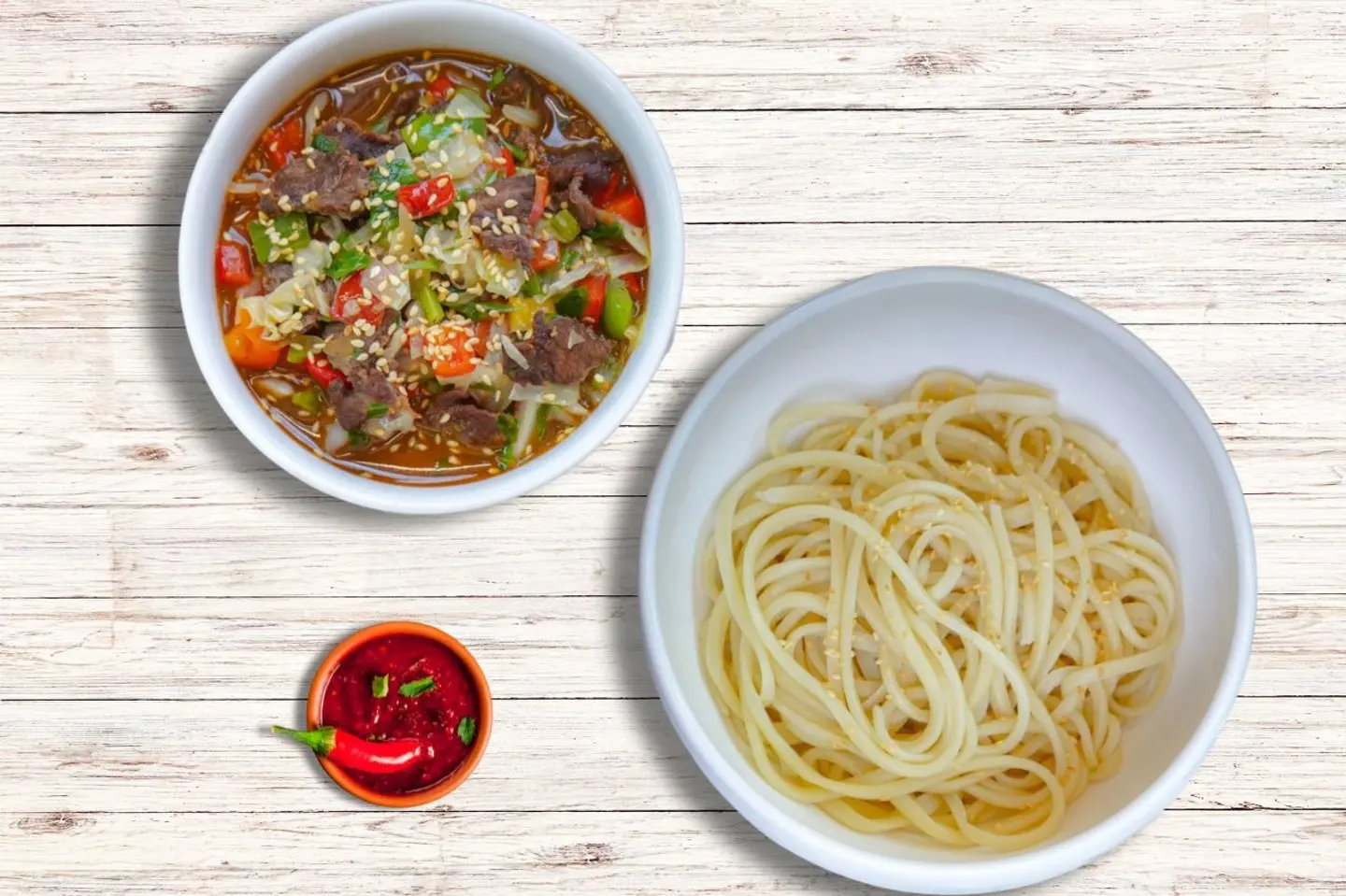 لغمن + ساي خضار