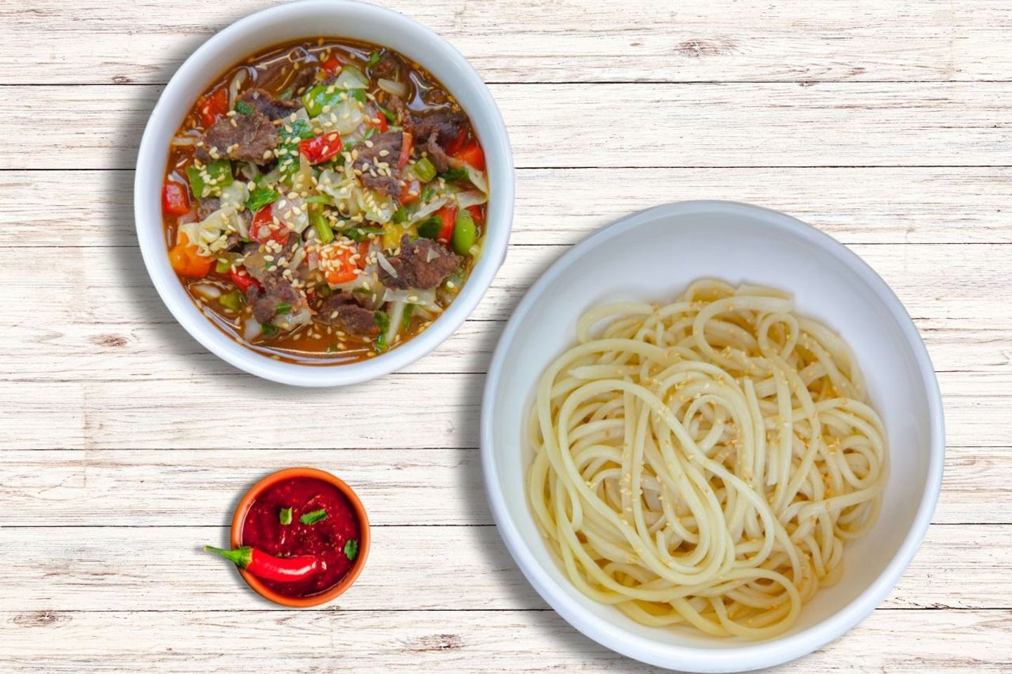 لغمن + ساي خضار