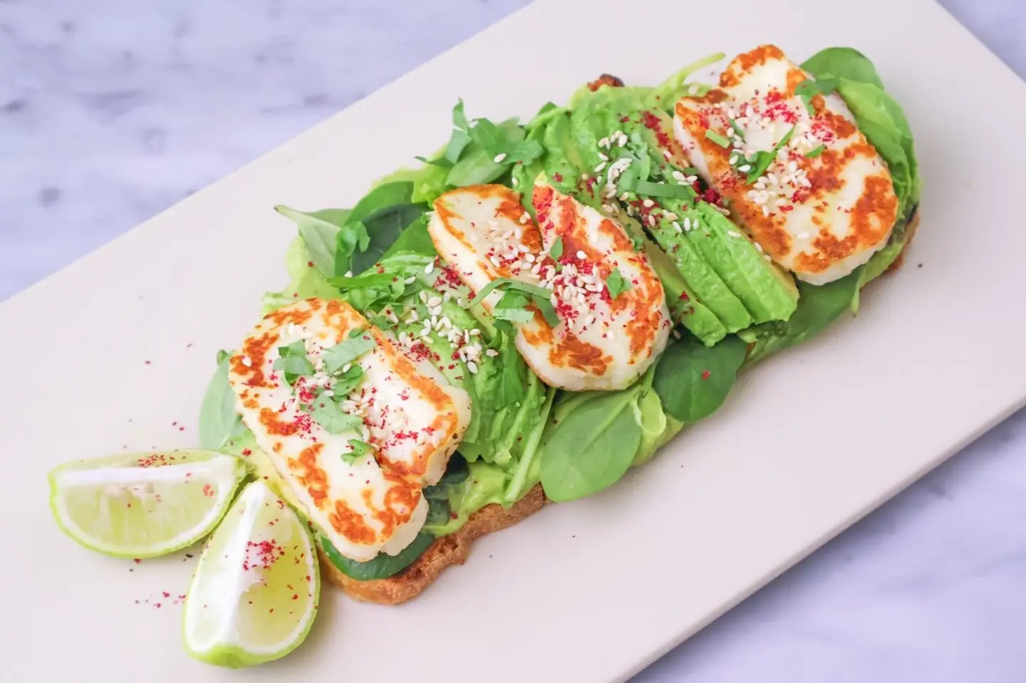 Grilled Halloumi Toast