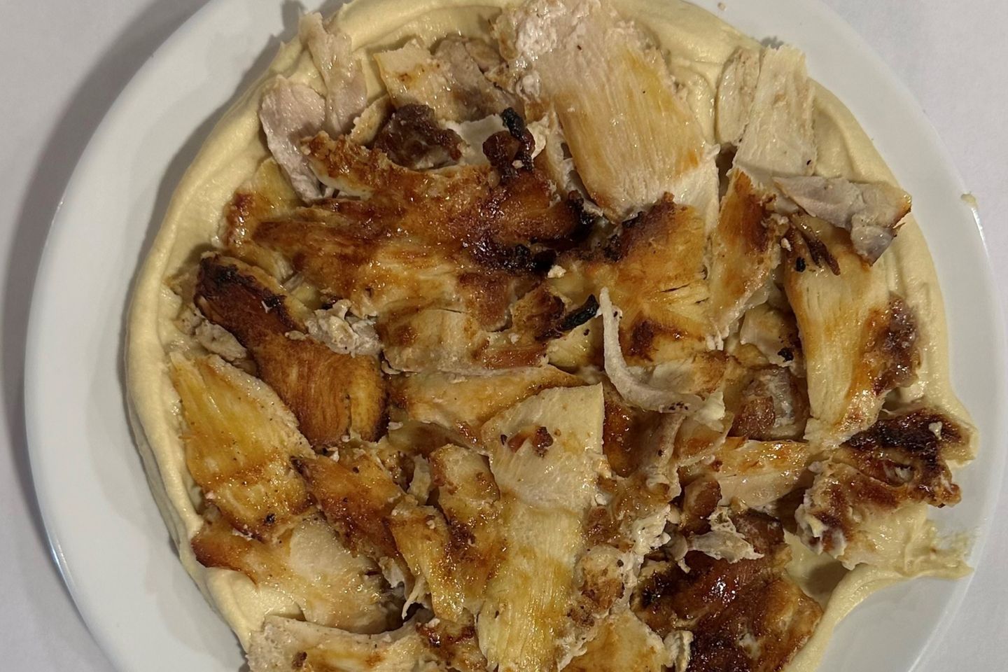 Hommus With Chicken Shawarma