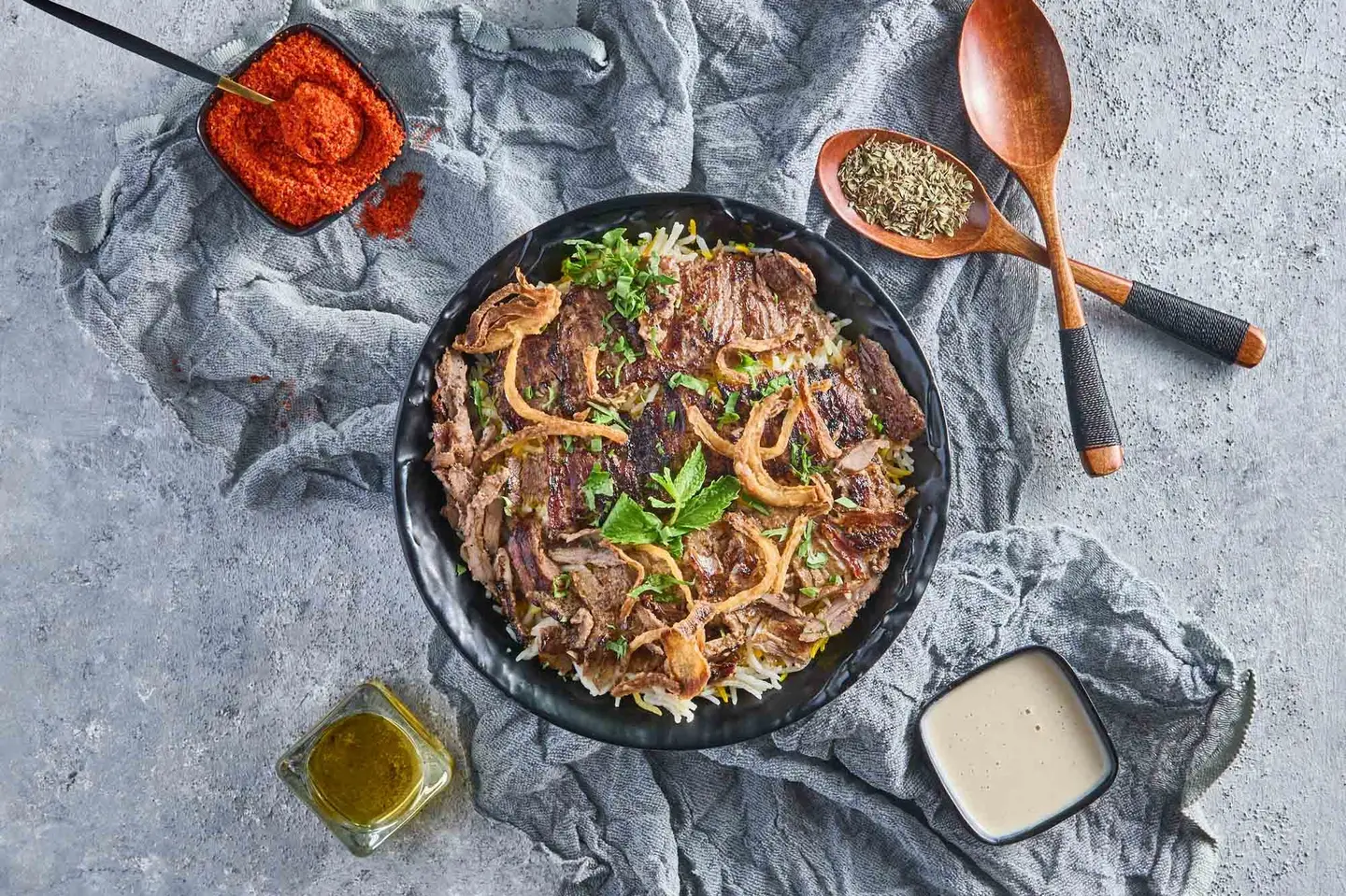 Rice With Meat Shawarma