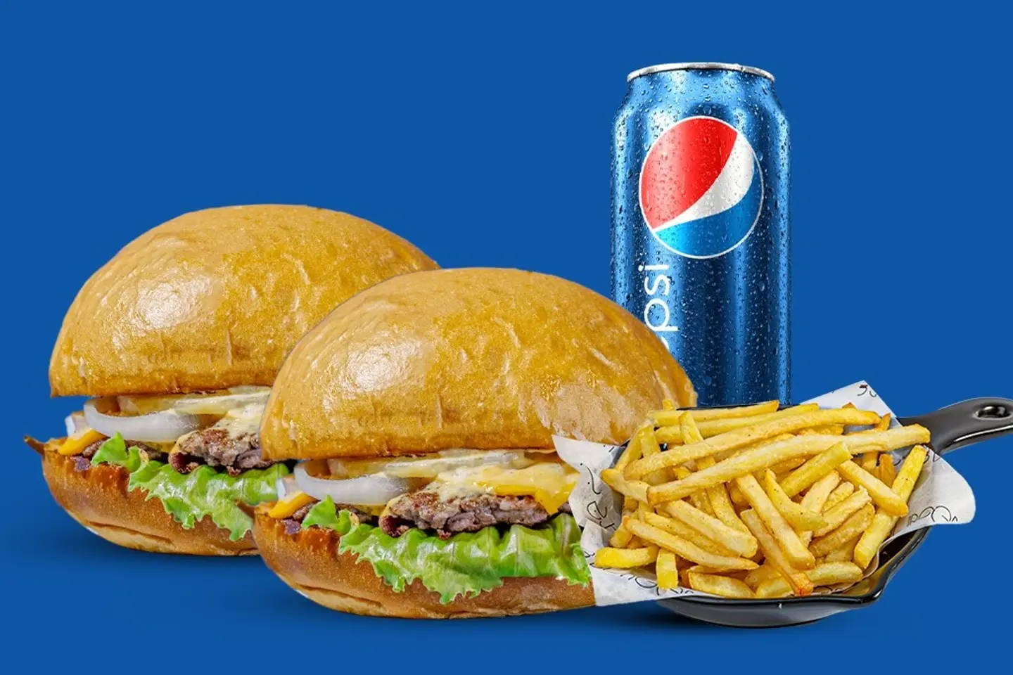 وجبه اتنين برجر لحم