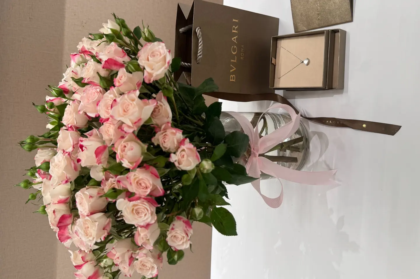 Bulgari Necklace With A Flower Vase