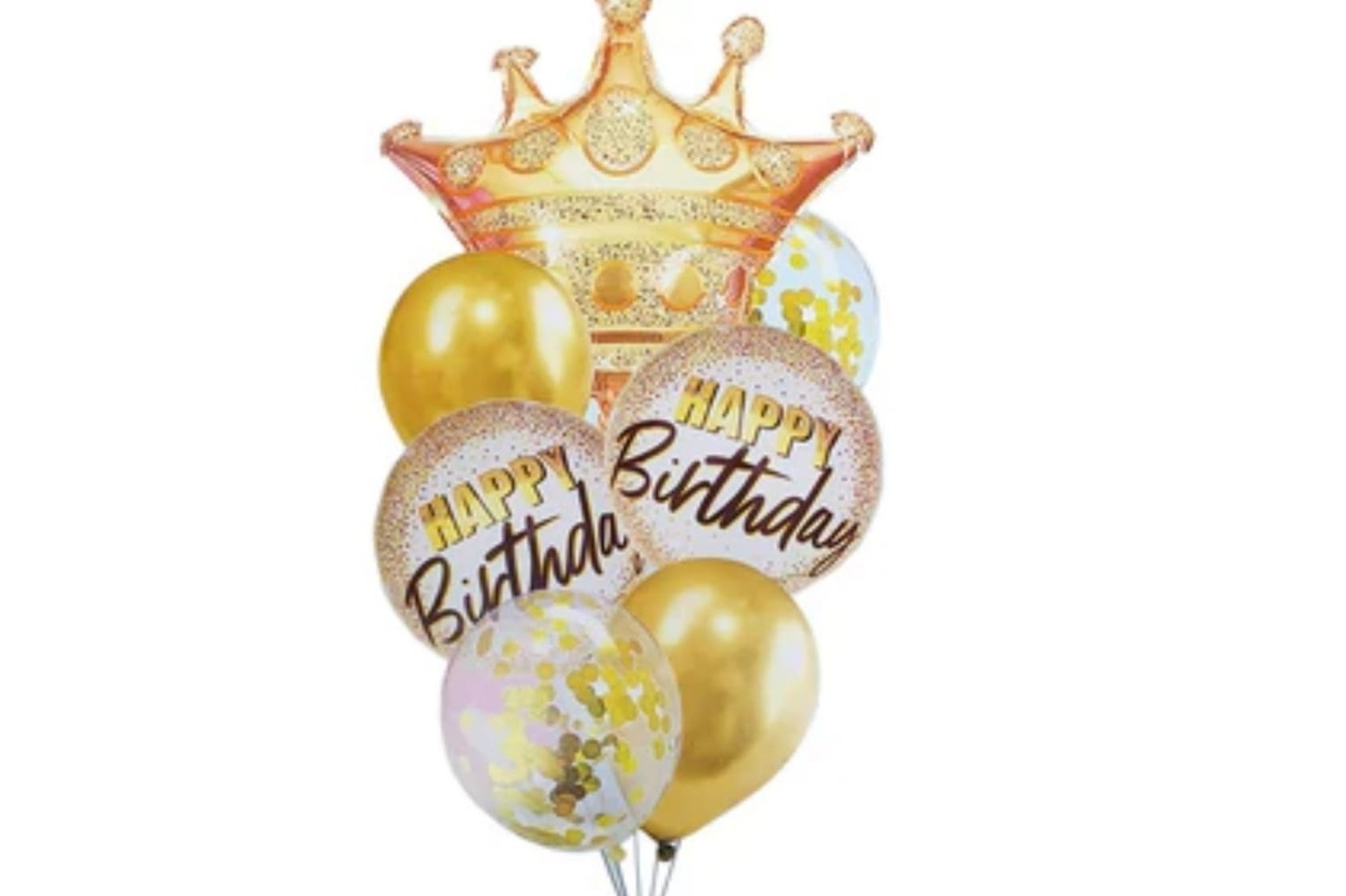 بالونات ذهبية لعيد ميلاد