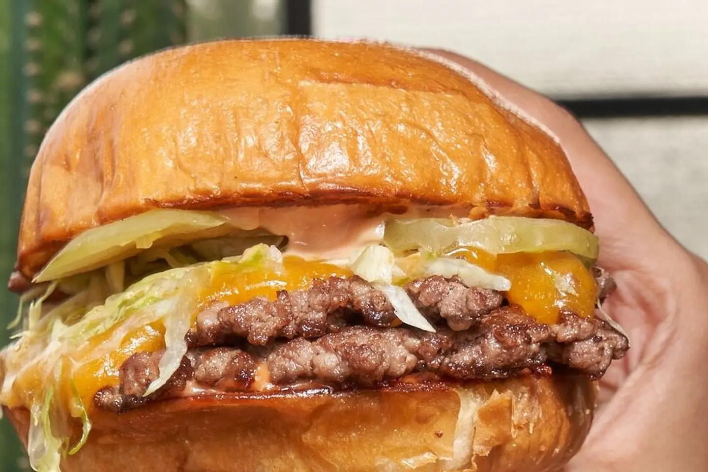 Double Chicken Burger With Cheese