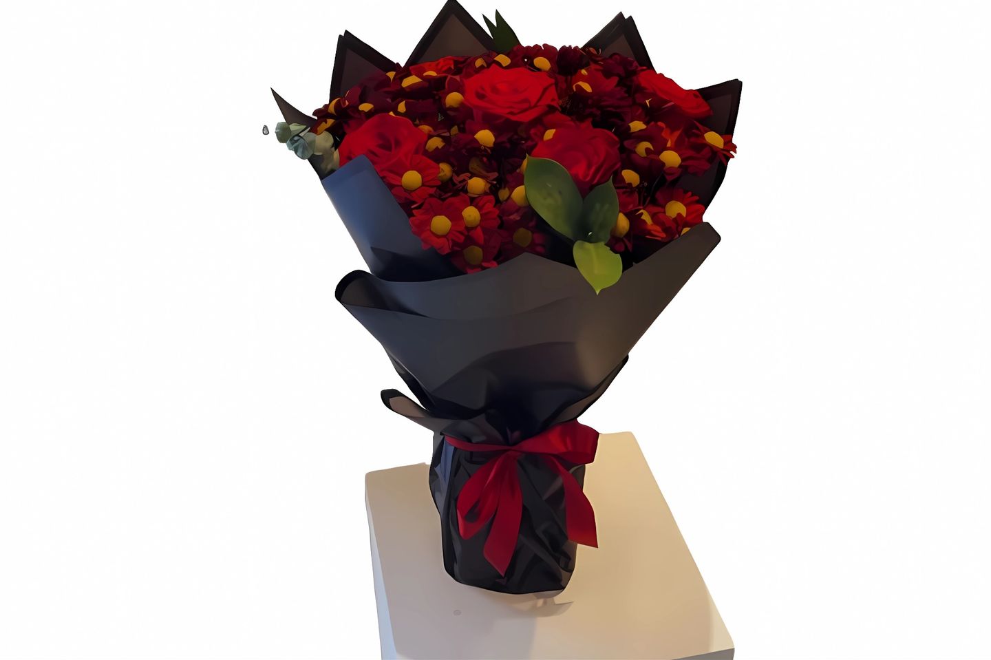 A Black And Red Bouquet