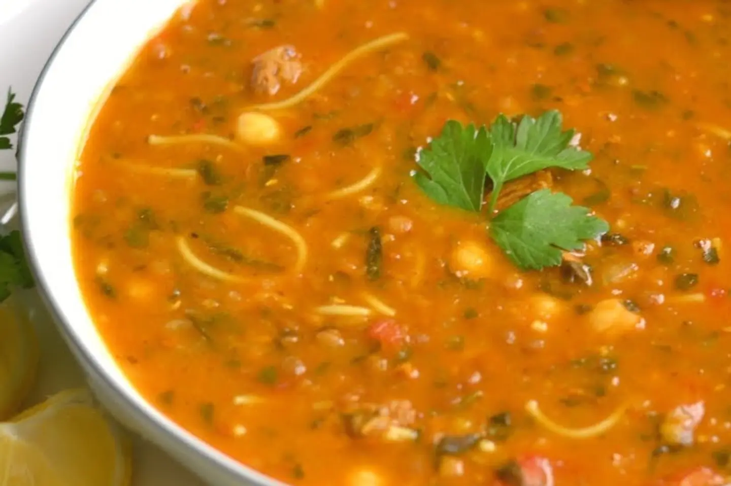 Harira With Meat