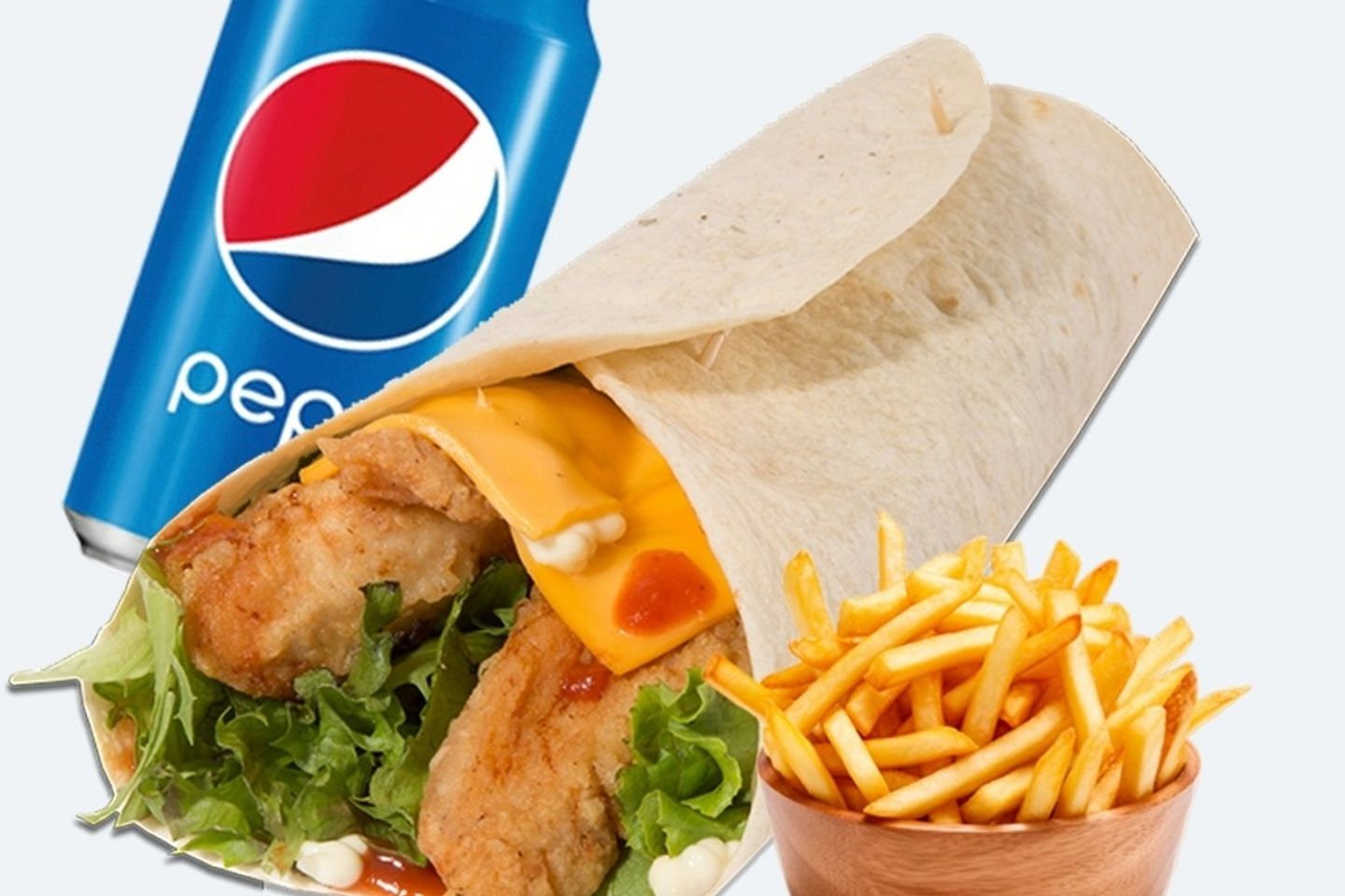 Tortilla Chicken Streps Roll Meal
