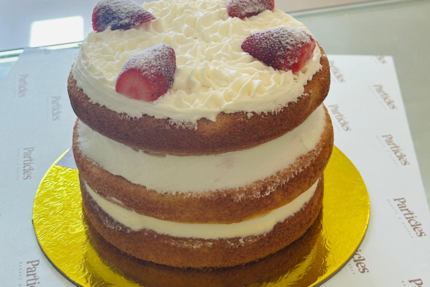 Vanilla Strawberry Cake