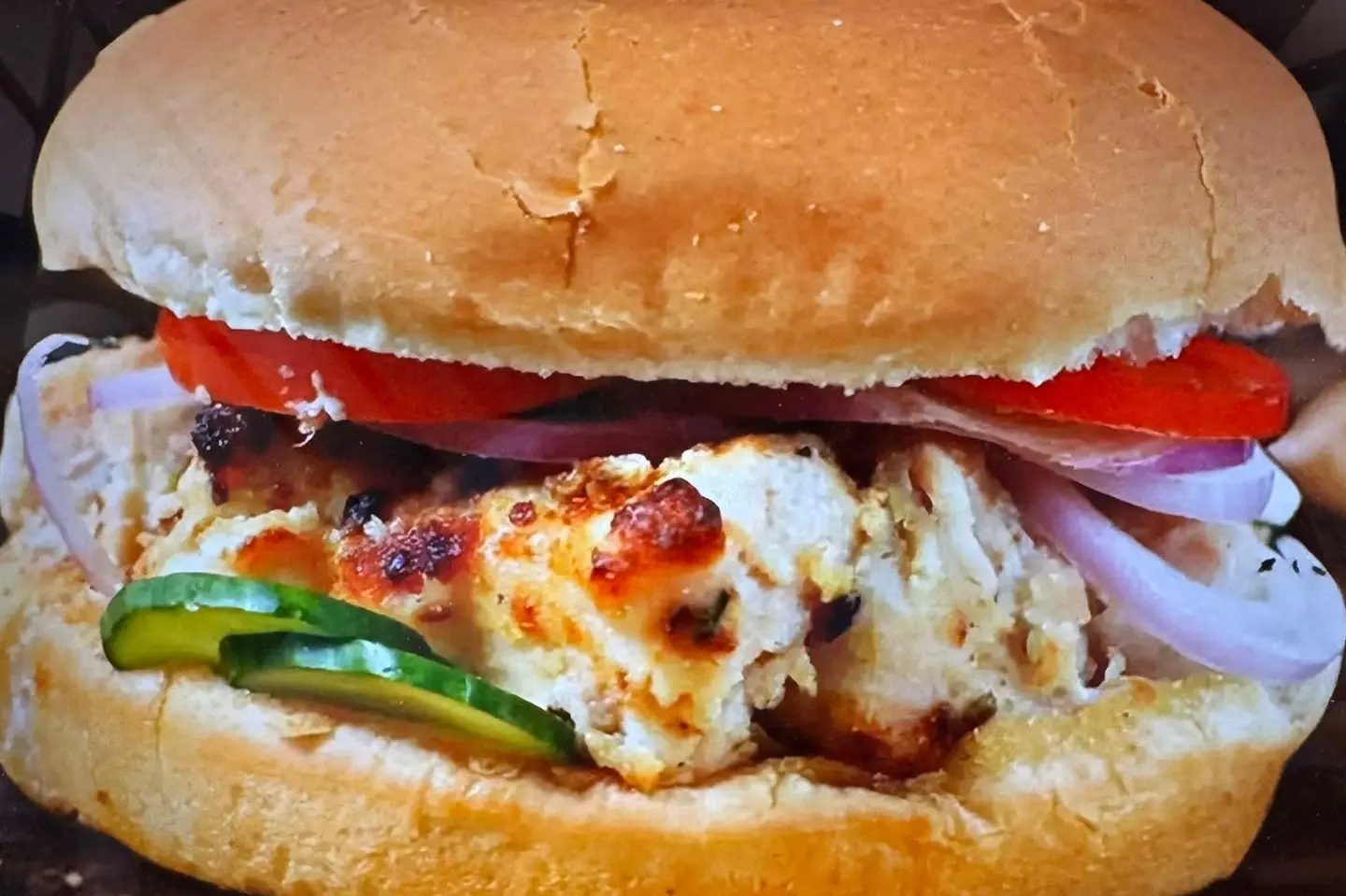 Chicken Malai Bun Kabab