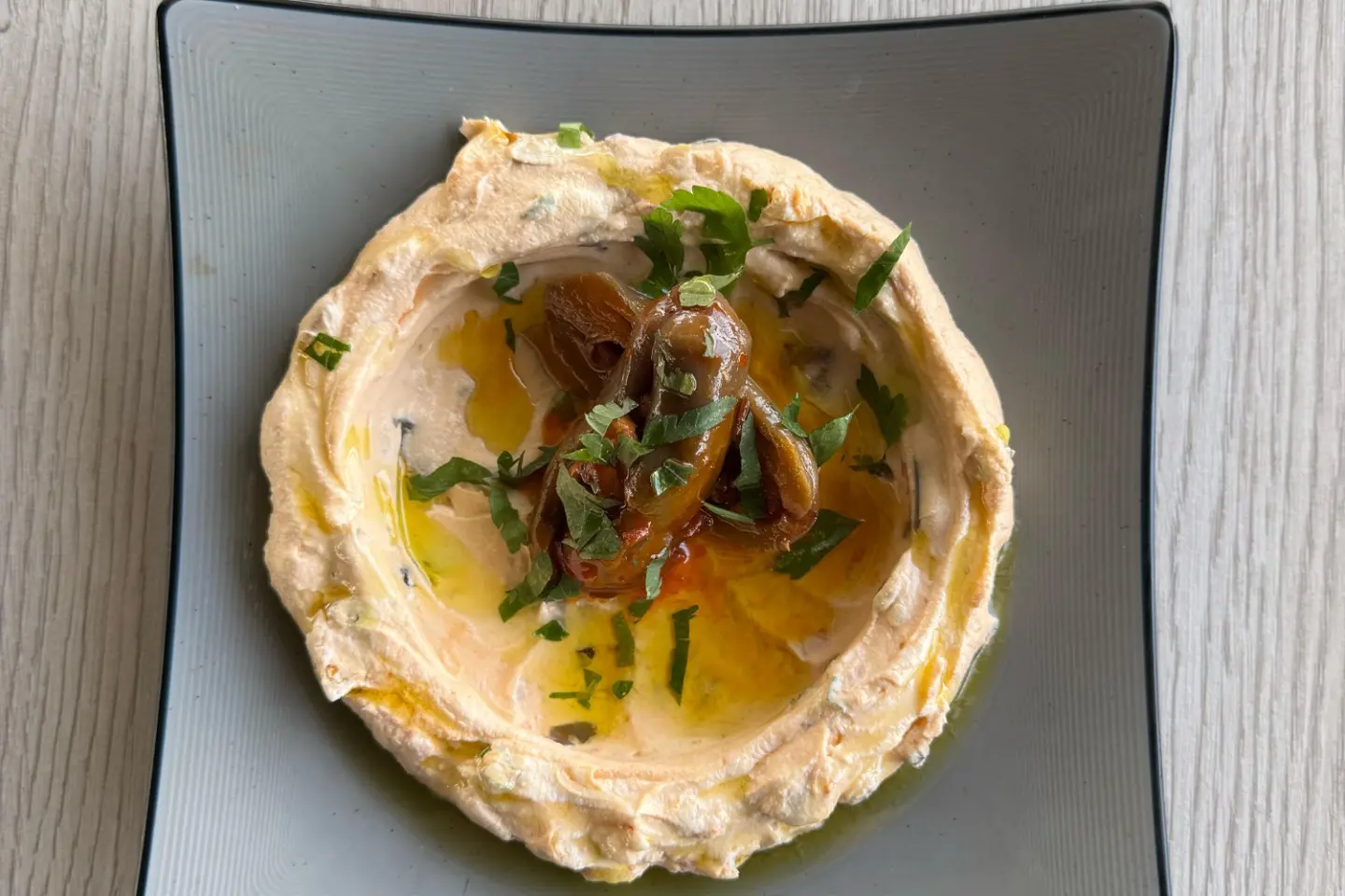 Labneh With Pickled Eggplant