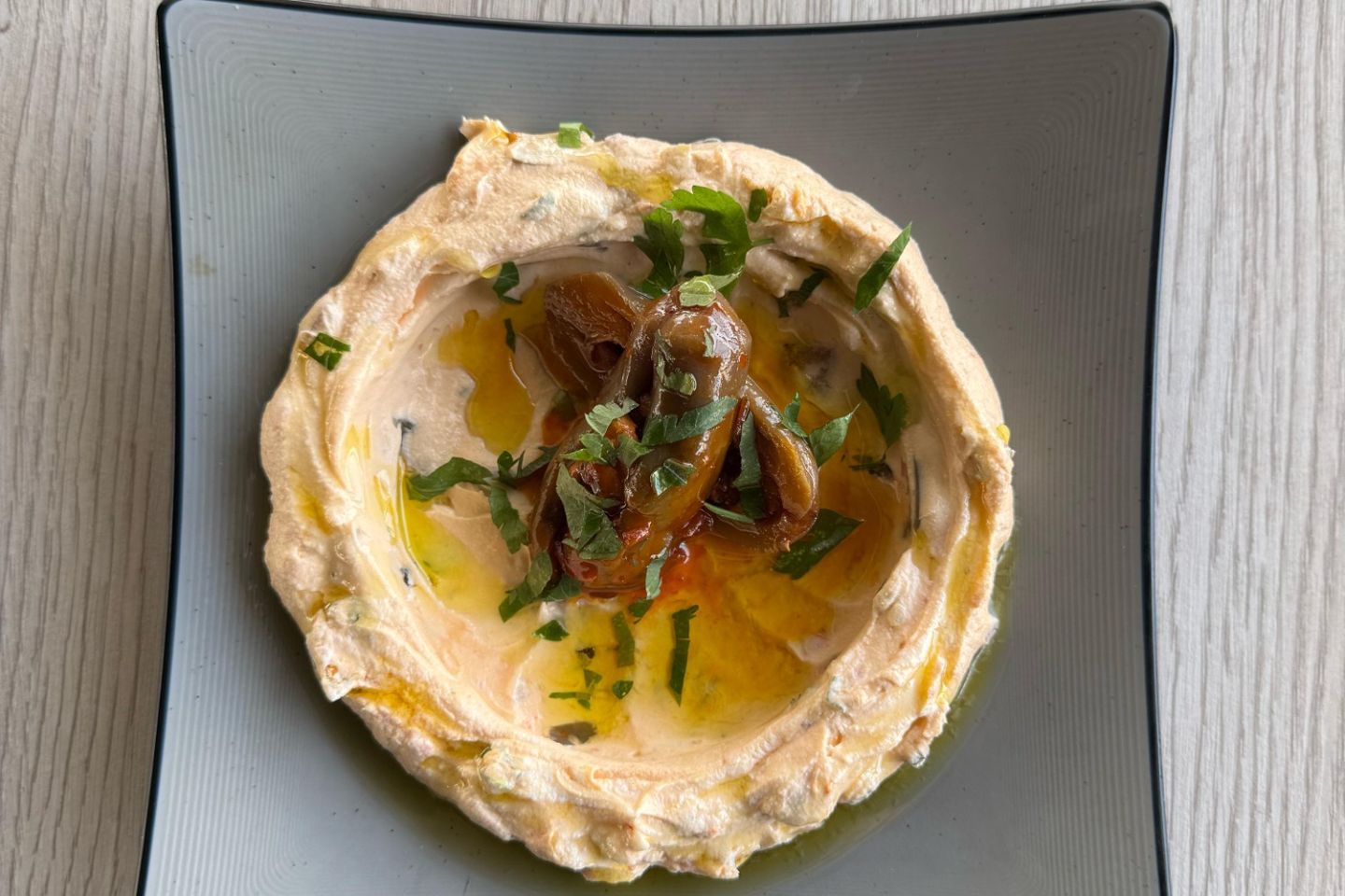 Labneh With Pickled Eggplant