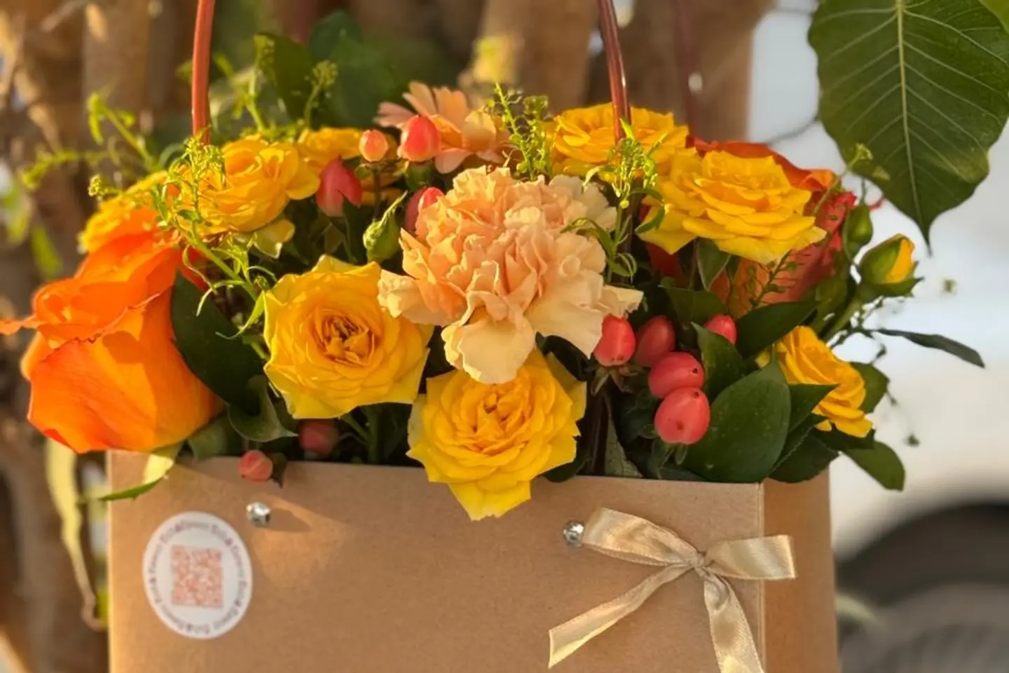 باقة أزهار الغروب