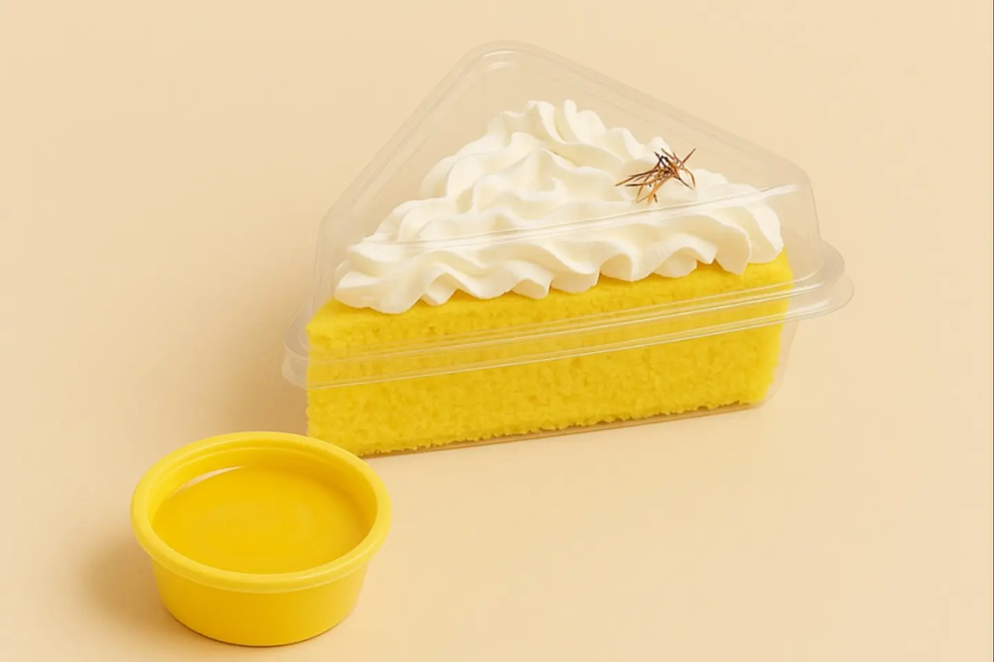 قطعة كيك زعفران