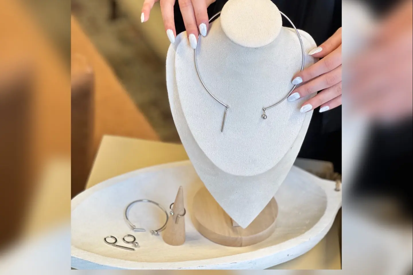 Silver Plated Set   The Line Rosa