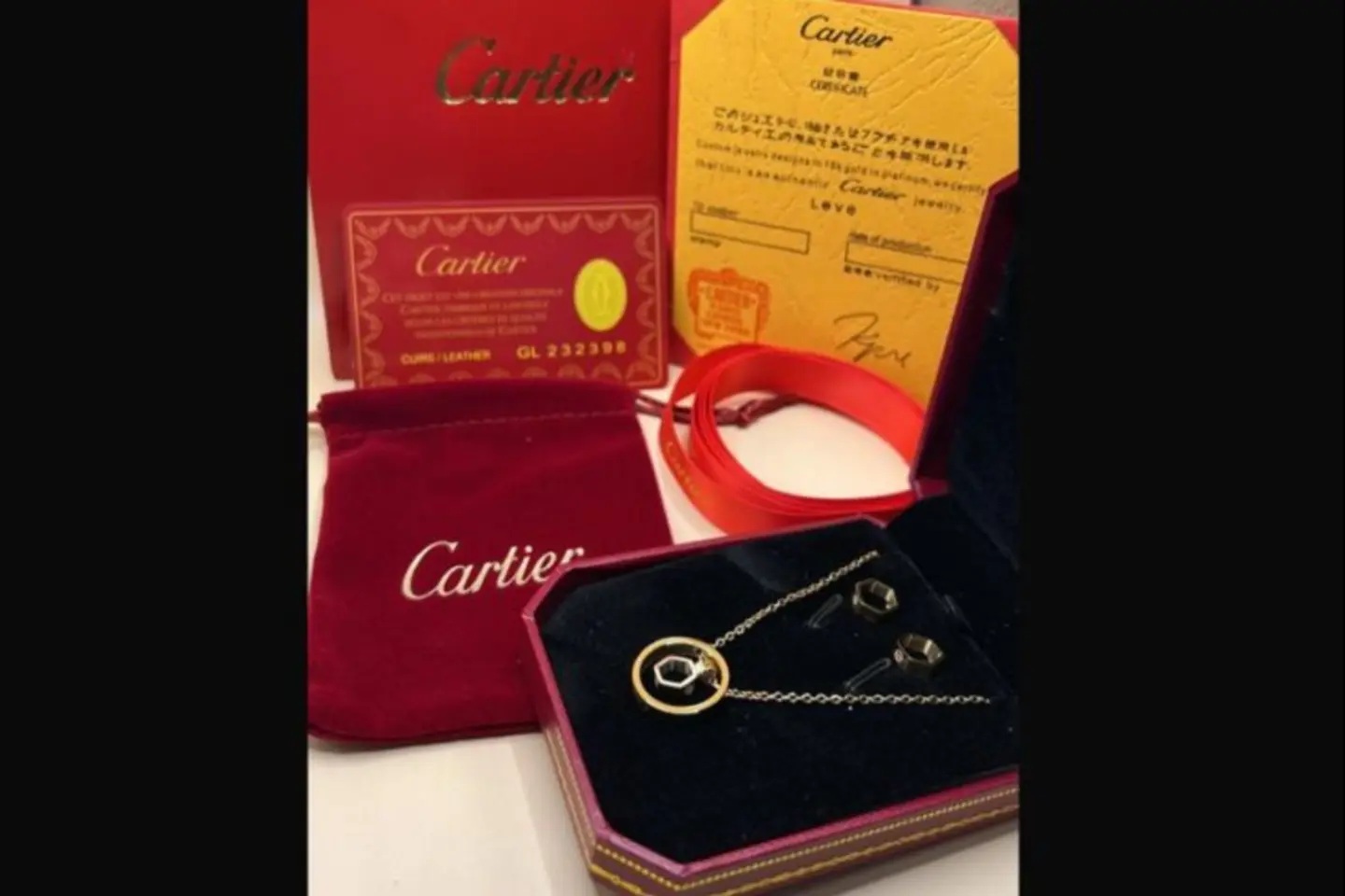 Cartier Chain And Earrings