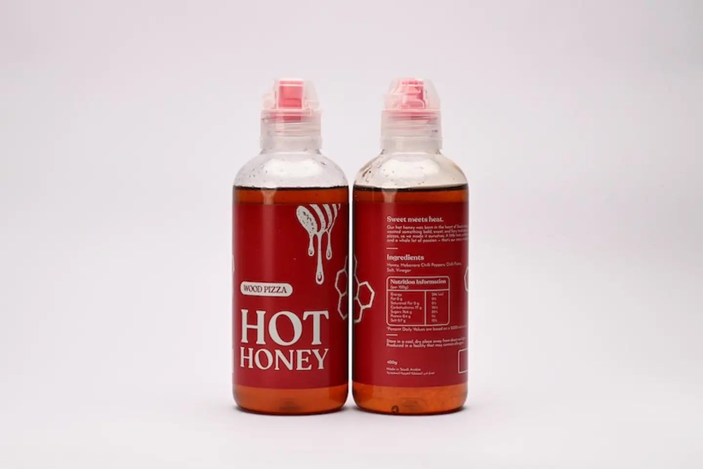 زجاجة عسل حار