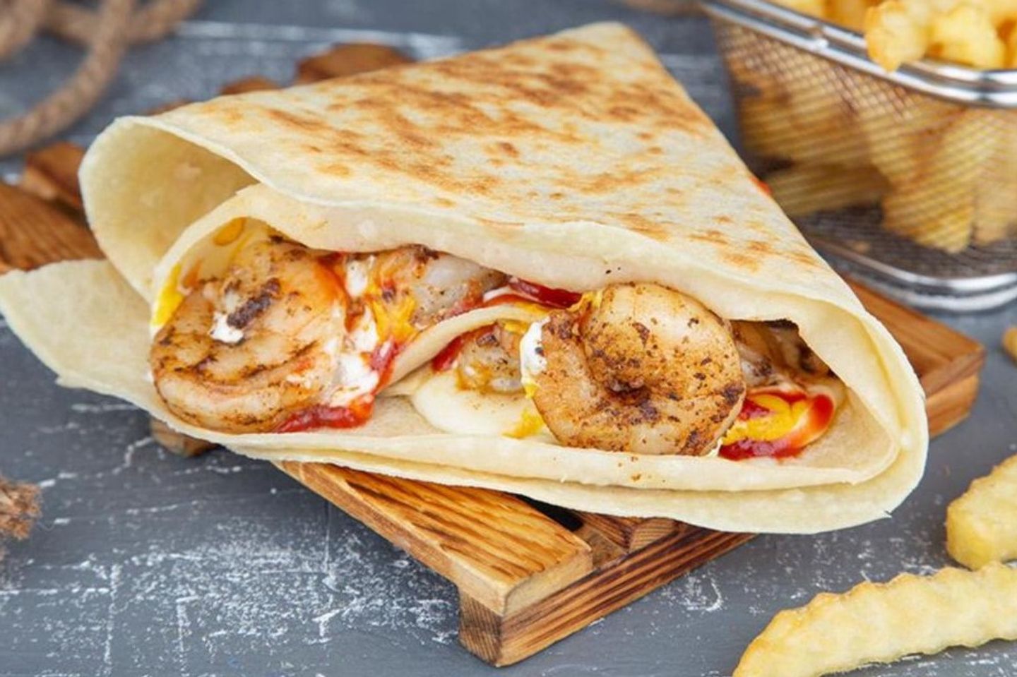 Shrimp Crepe Meal