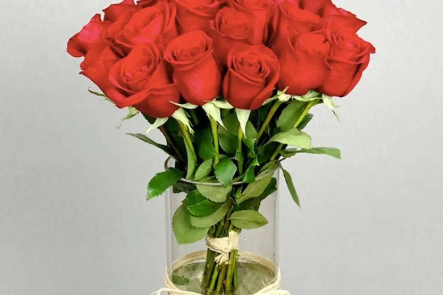 فازه جوري أحمر ٢٣ غصن