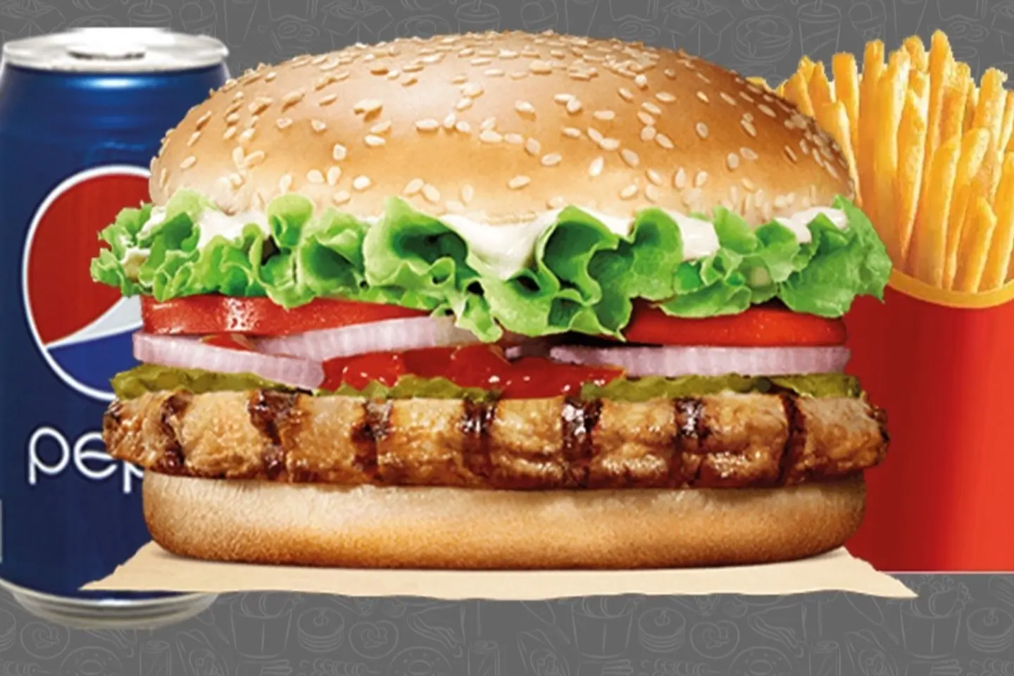 Meal Grilled Chicken Burger