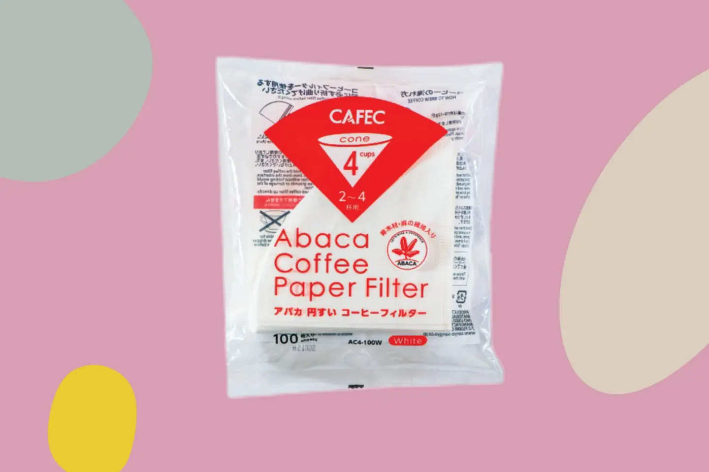 Cafec V60 Paper Filter 100 Sheets