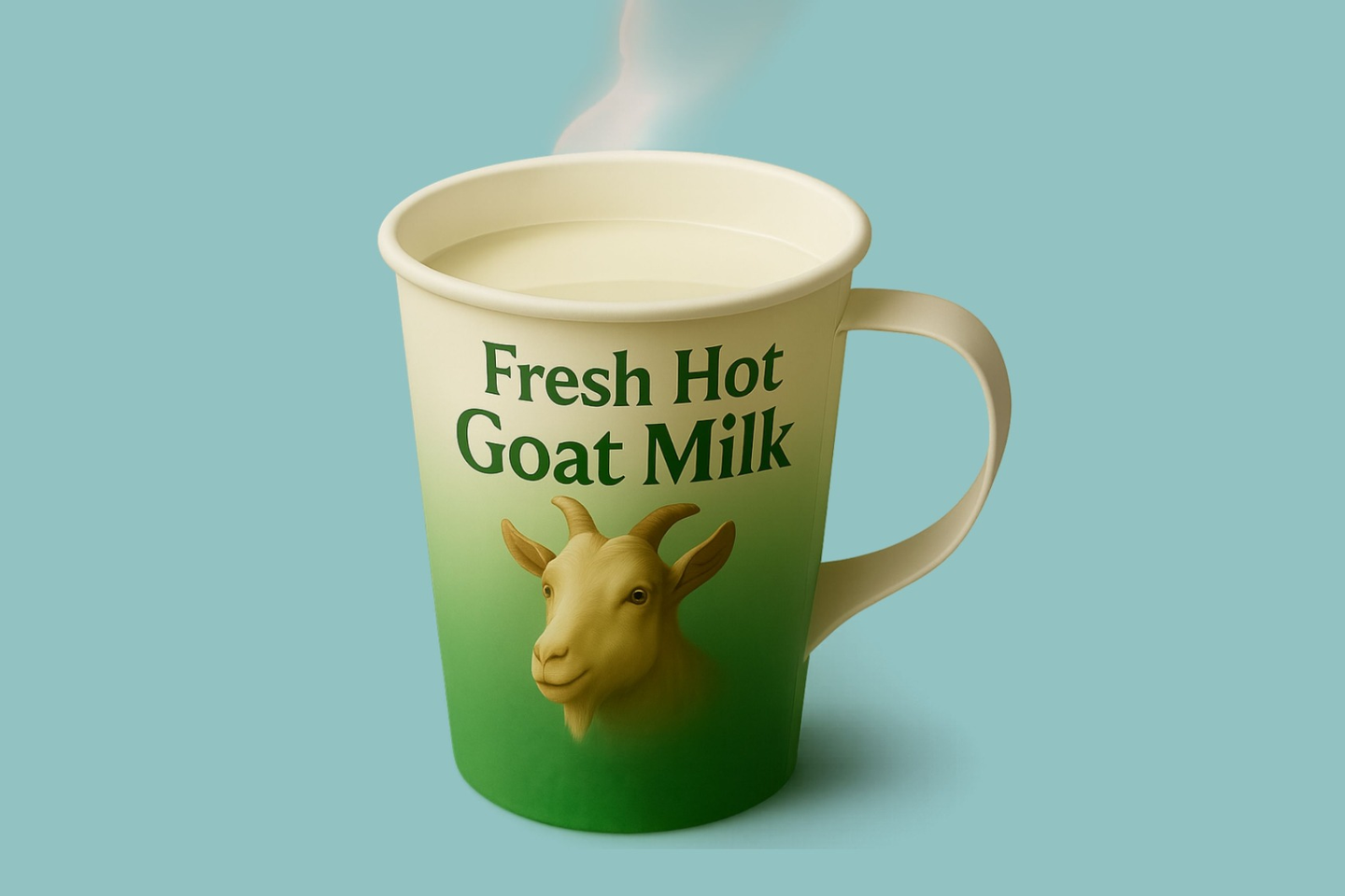 Goat Hot Milk Large Cup