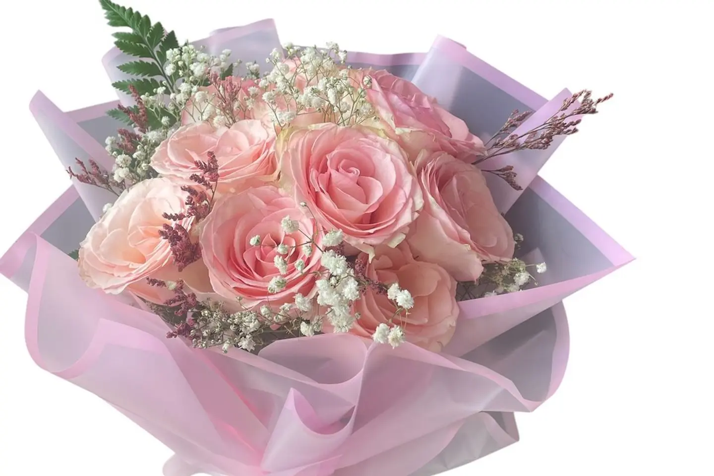 باقه ورد بينك