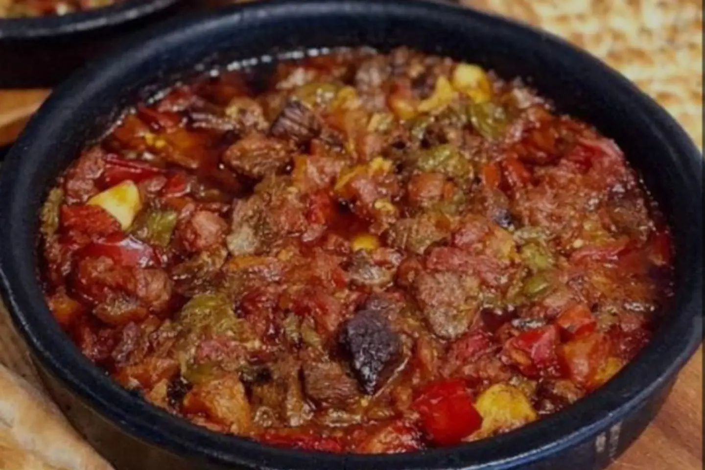 Eggplant With Potatoes And Meets