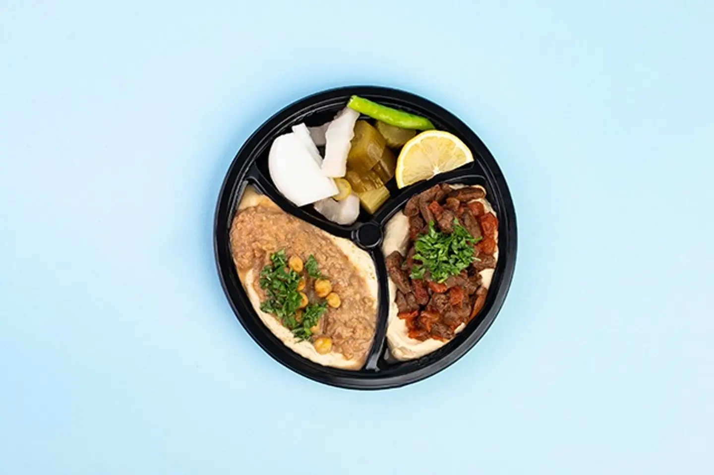 Kibdah W/Hummes   Foul Dish