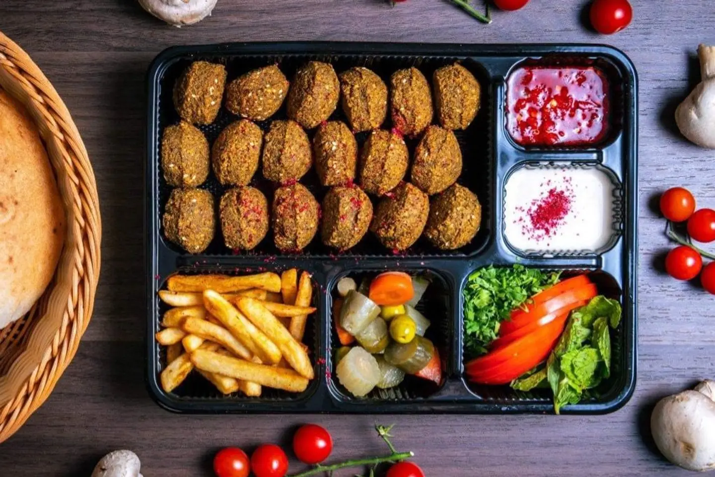 صحن مشكل عادي