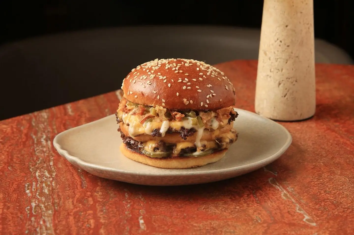 Double Crunch Beef Burger