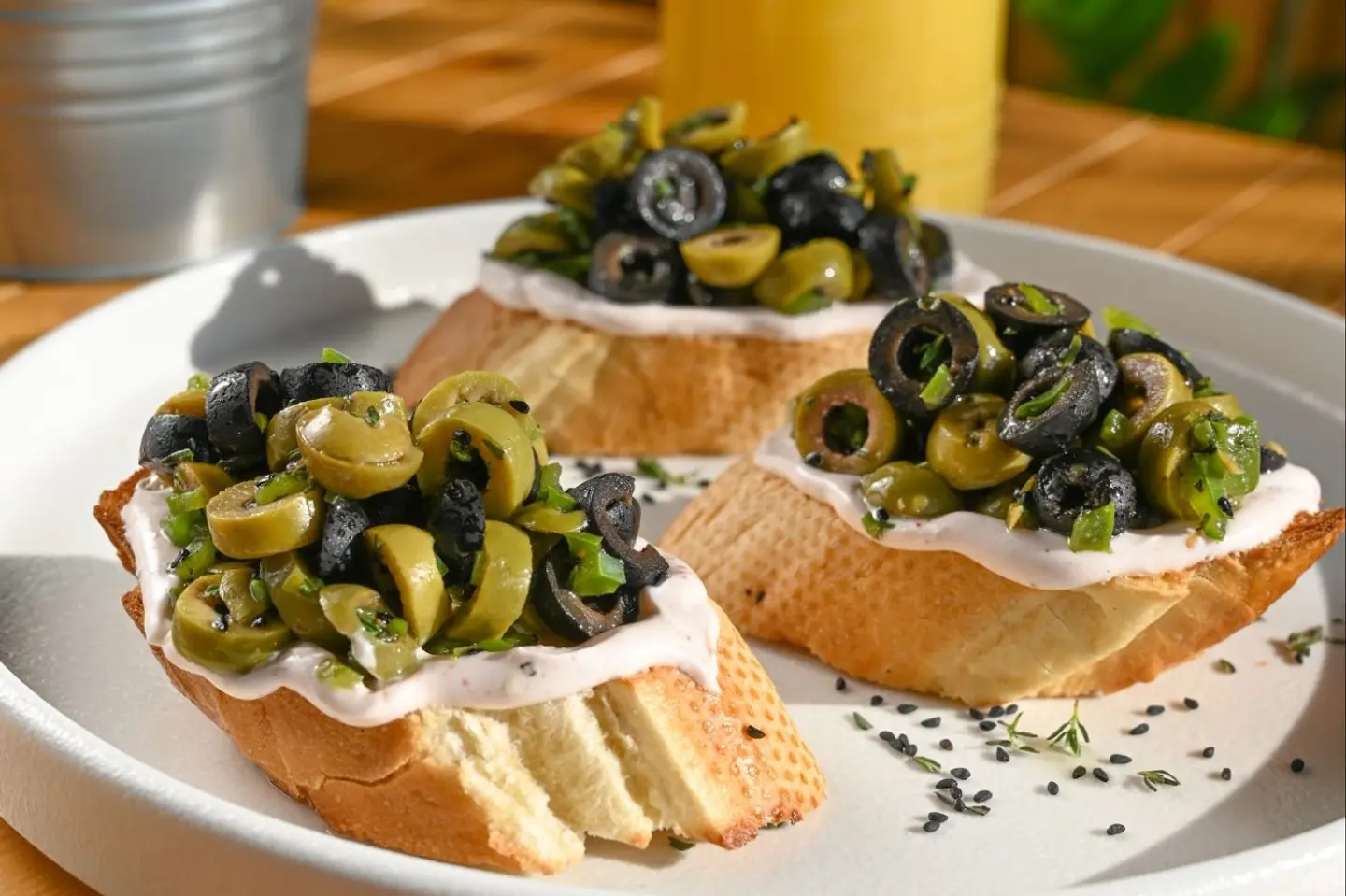 Mixed Olive Bruschetta