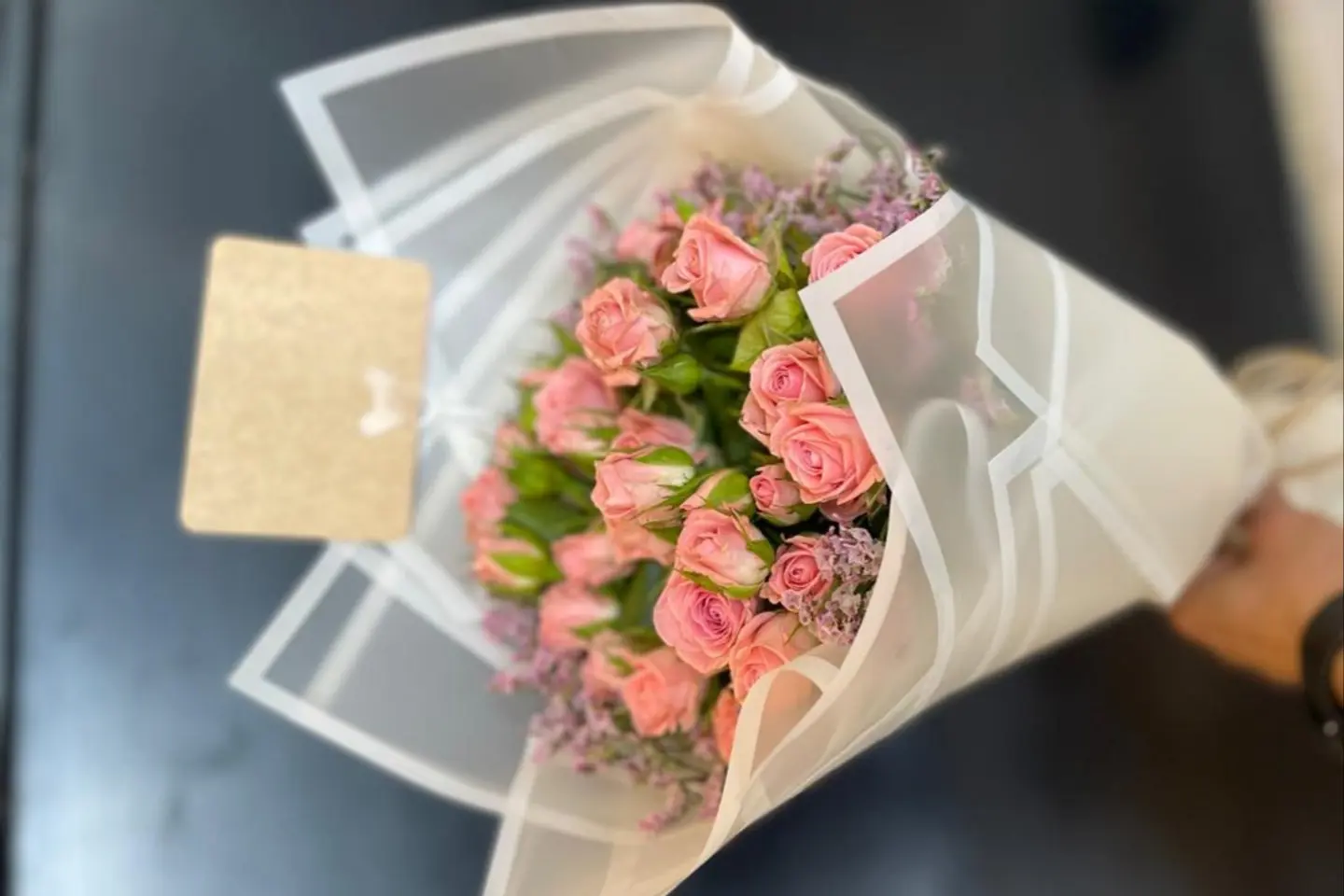 باقة من ورد البيبي جوري الوردي