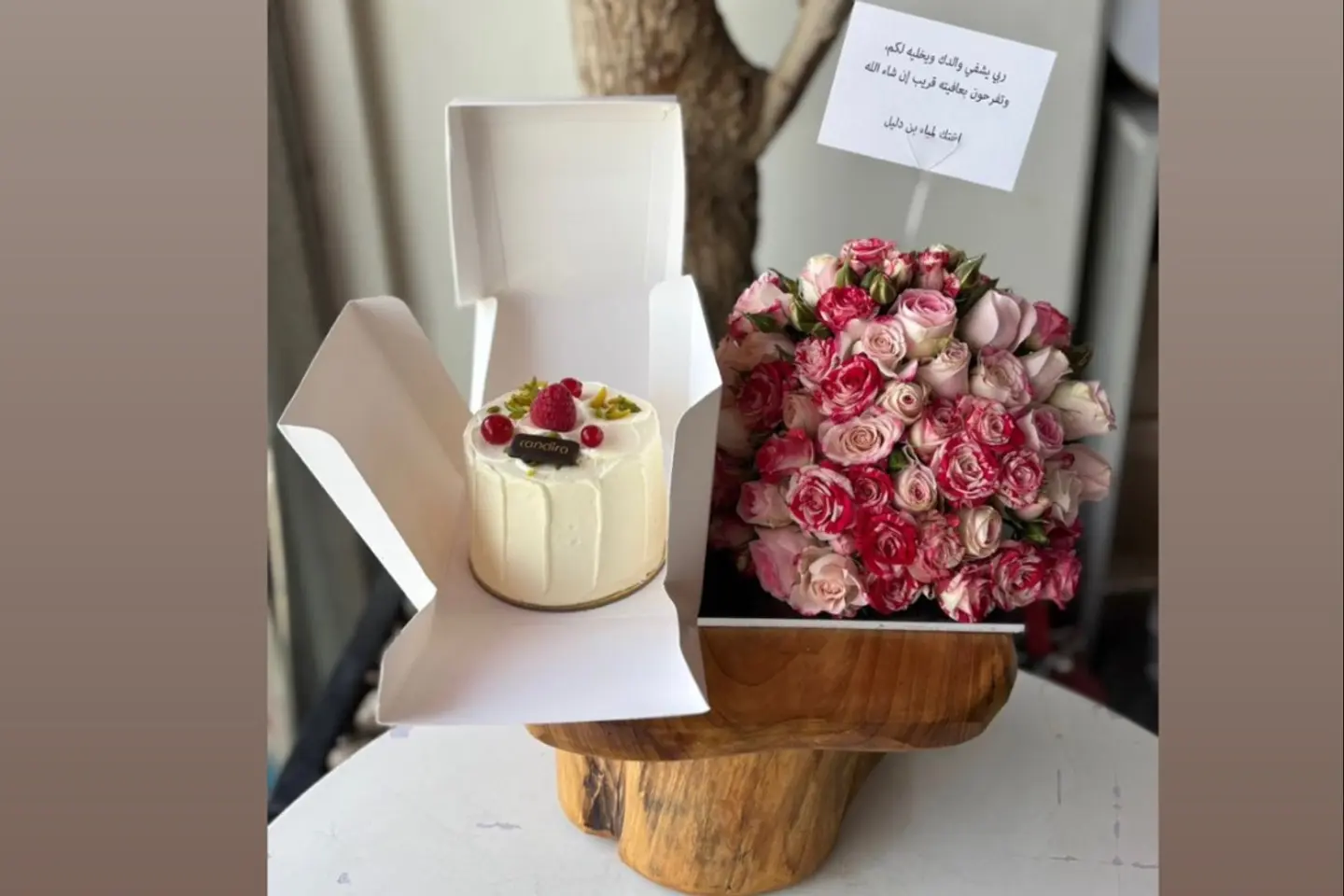 A Gift Thank God For Your Safety Roses And Cake