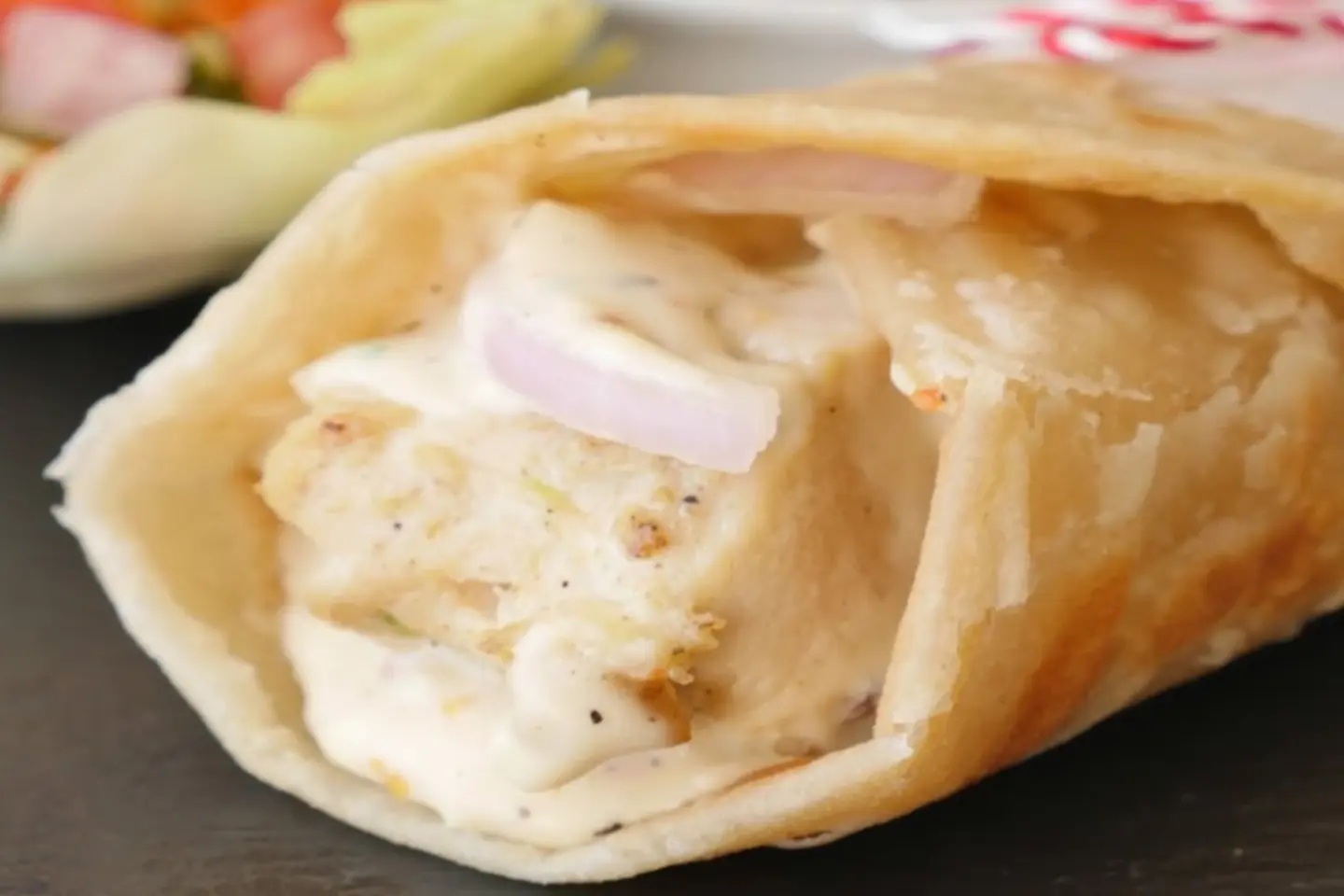 Chicken Malai Boti Roll