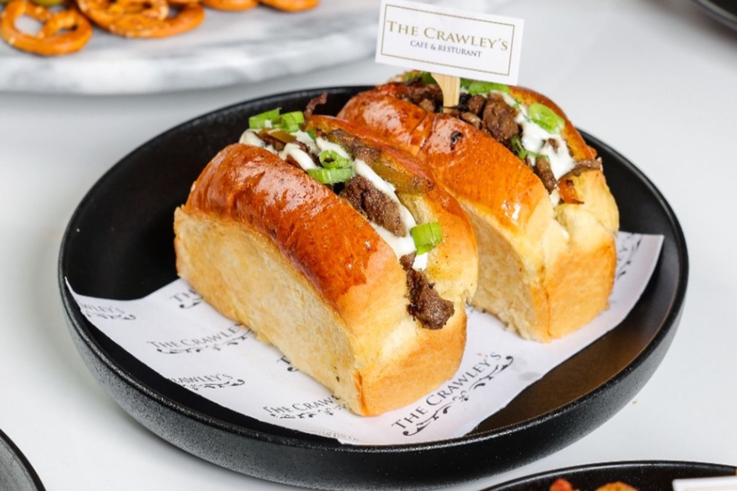 Brioche Kebda With Hummus
