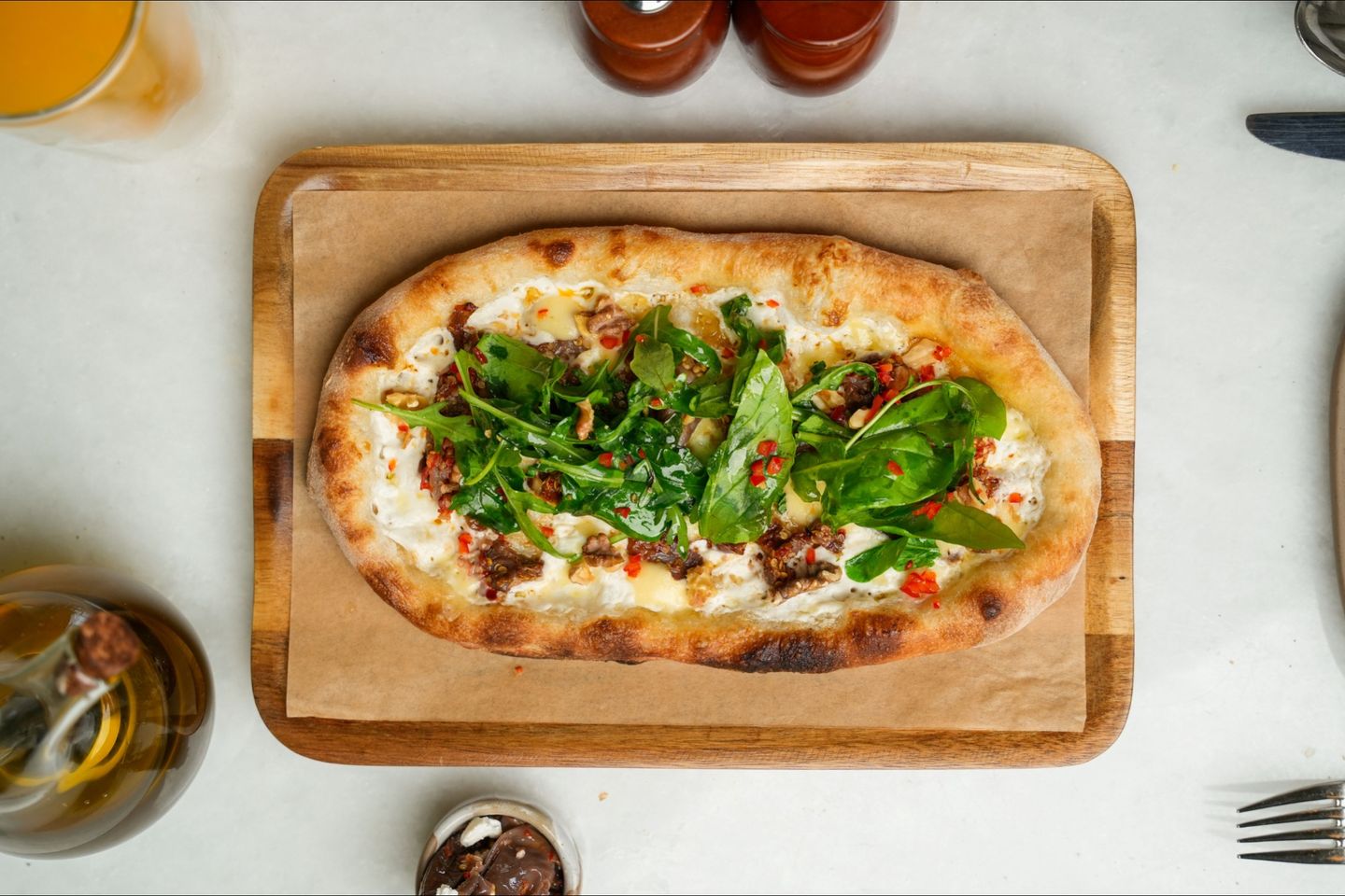 Labneh Makdous Flat Bread