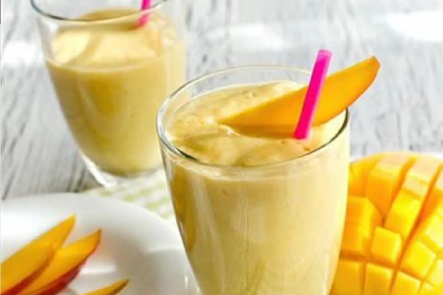 Mango With Banana And Milk