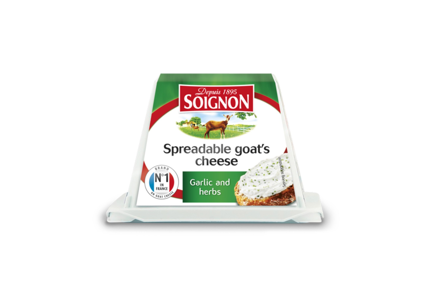 سوانيون جبن ماعز قابل للدهن بالثوم والأعشاب ١٤٠ جم