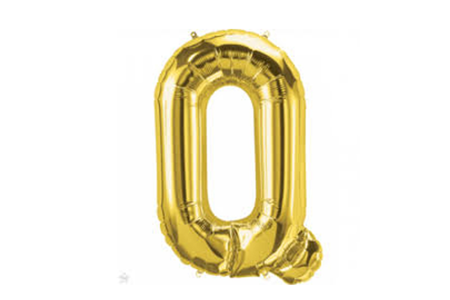 بالون حرف كيو ذهبي
