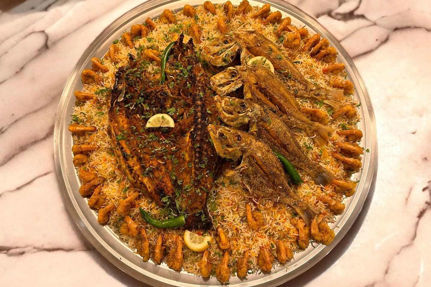 وجبة شعري عندق عروسة روبيان